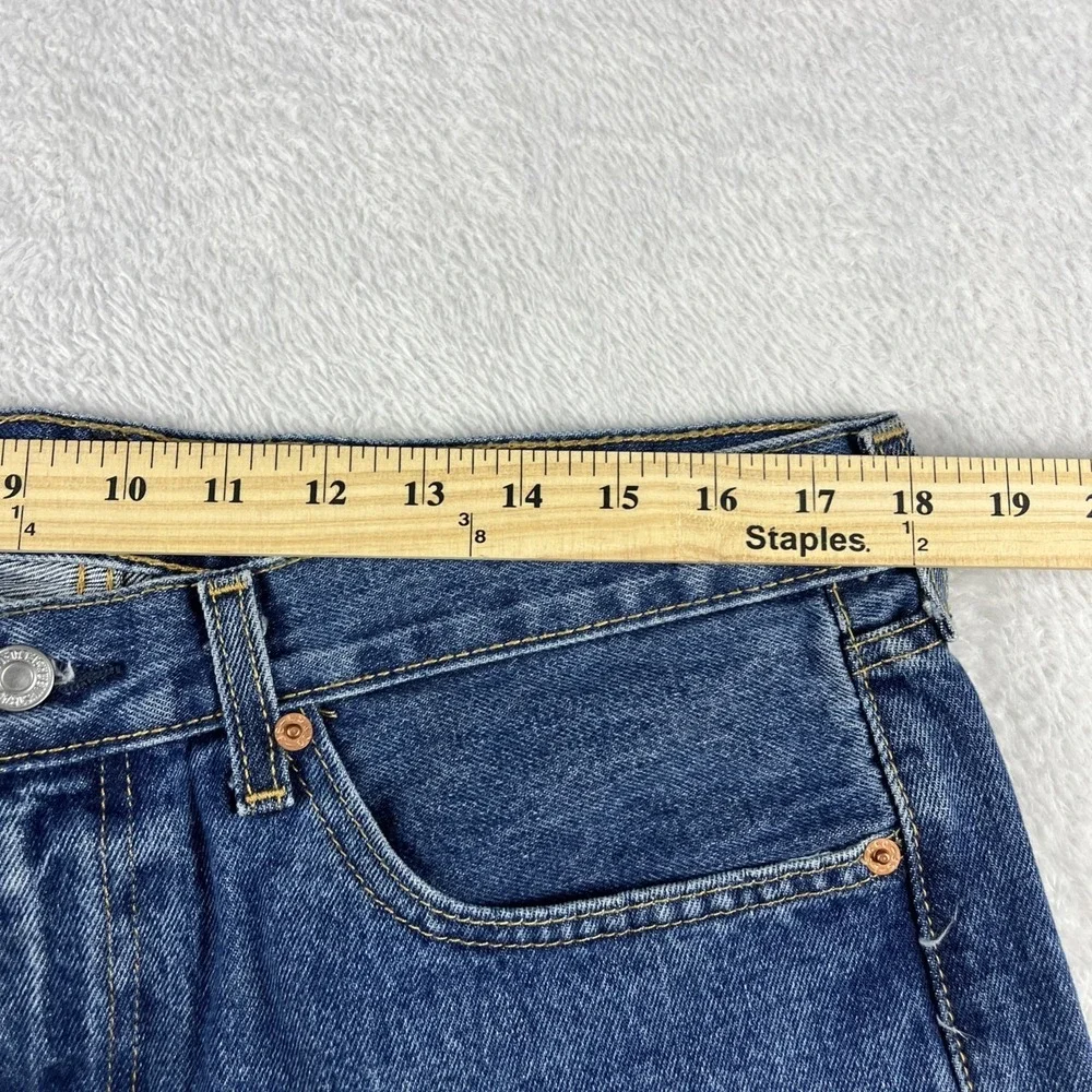 Levi's 505 Men's Jeans Size 36x29, Regular Fit, Straight Denim Blue